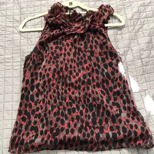 The Limited sleeveless dot top